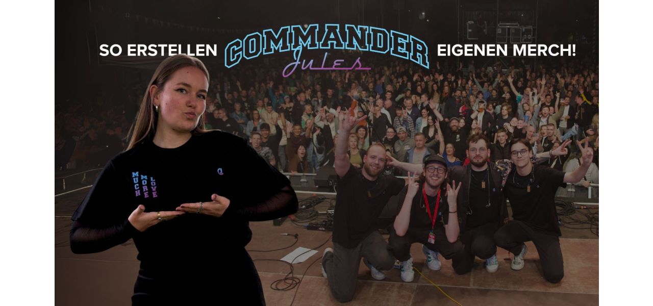 Band Merch erstellen Commander Jules